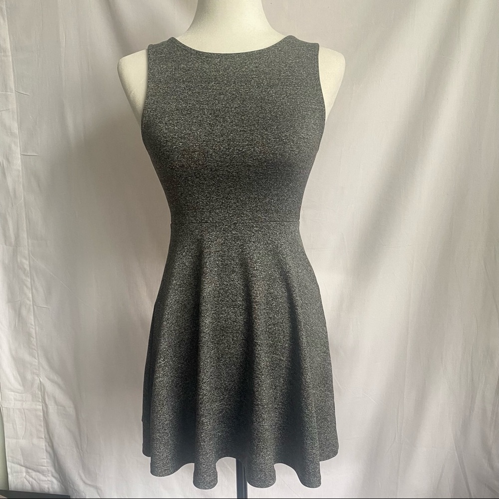 H&M Dark Grey Sexy Open Back Dress